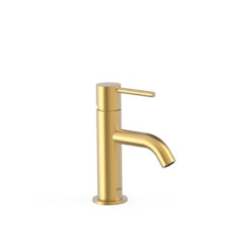 Tres 26290301om Study Grifo Monomando Para Lavabo Color Oro Mate 24k