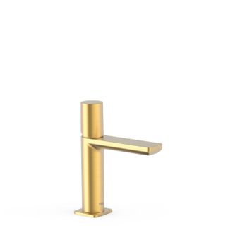 Tres 20010302om Loft Grifo Monomando Para Lavabo Color Oro Mate 24k