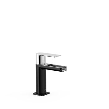 Tres 20011001ne Loft Grifo Monomando Para Lavabo Color Negro-cromo