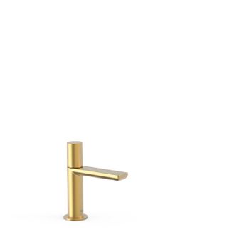 Tres 21150301om Project-tres Grifo De 1 Agua Para Lavabo Color Oro Mate 24k