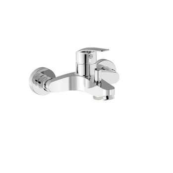 Tres 21627010 Base-tres Plus Grifo Monomando Mural Baño Ducha