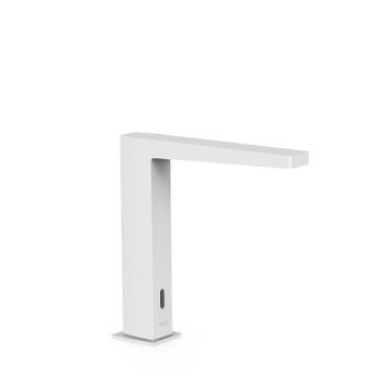 Tres 20261320bm Slim Grifo Electrónico Con Sistema Premezclador Para Lavabo Color Blanco