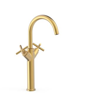 Tres 28380301om Mont Blanc Grifo Bimando Xxl Lavabo Color Oro Mate 24k