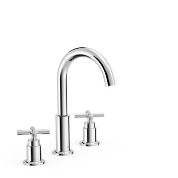 Tres 28310501 Mont Blanc Grifo Bimando De Repisa Lavabo Color Cromo