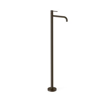 Tres 26285305kmb Study Grifo Monomando Con Toma A Suelo Lavabo Color Negro Bronce