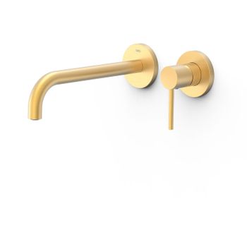 Tres 26230022om Study Pieza Vista Para Cuerpo Empotrado De Lavabo Color Oro Mate 24k