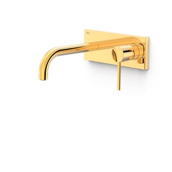 Tres 26230031or Study Pieza Vista Para Cuerpo Empotrado De Lavabo Color Oro 24k