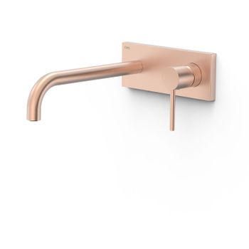 Tres 26230032opm Study Pieza Vista Para Cuerpo Empotrado De Lavabo Color Oro Rosa Mate 24k