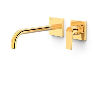 Tres 21130022or Project-tres Pieza Vista Para Cuerpo Empotrado De Lavabo Color Oro 24k