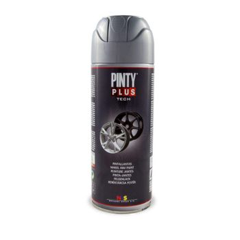 Pintura Spray Pinta Llantas Plata Pintyplus Tech 400 Ml