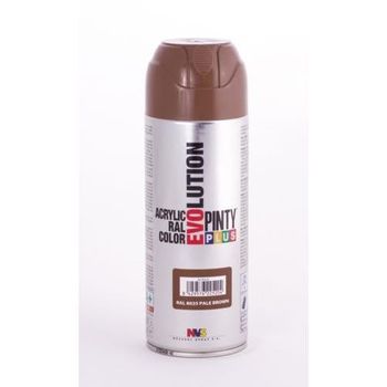 Pintura Spray Pinty Plus Marron Brillante Ral 8025 520ml