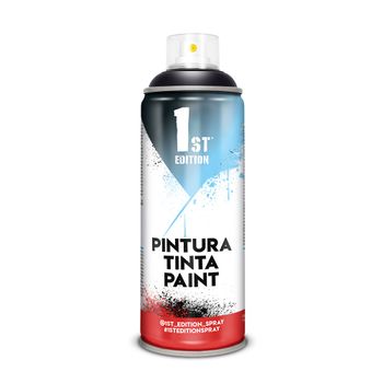 Pintura En Spray 1st Edition 520cc / 300ml Mate Negro Absoluto Ref 641