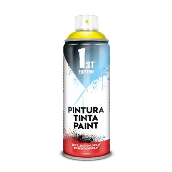 Pintura En Spray 1st Edition 520cc / 300ml Mate Amarillo Limón Ref 642