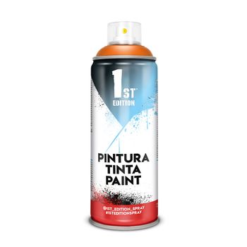 Pintura En Spray 1st Edition 520cc / 300ml Mate Naranja Peligro Ref 645