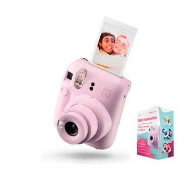 Fujifilm Kit Best Memories Instax Mini 12 Lilac Purple / Cámara Instantánea