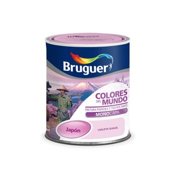 Pintura Plástica Japon Matiz Violeta 750 Ml - Colores Del Mundo - 5246633..