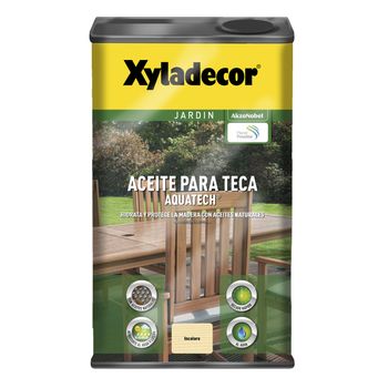 Aceite Para Teca Xyladecor Aquatech Incoloro 5 L