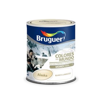 Pintura Plástica Alaska Blanco Intermedio - Colores Del Mundo 750 Ml 975092333..