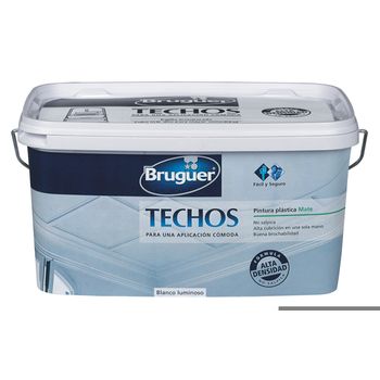 Pintura Plastica Mate Techos - Bruguer - 5159753 - 2,5 L..