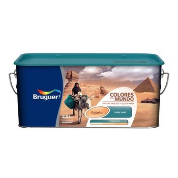 Pintura Plástica Egipto Verde Oasis - Colores Del Mundo Contraste - 5160753 - 2,5 L..