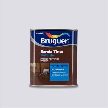 Barniz Tinte Interior/exterior Bruguer Brillante Caoba Rojizo 250ml