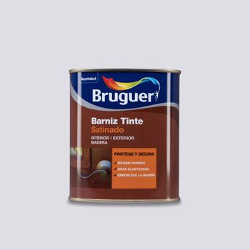 Barniz Tinte Interior/exterior Bruguer Satinado Roble 250ml