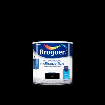 Esmalte Acrílico Multisuperficie Bruguer Brillante Negro 250ml