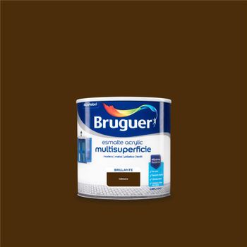 Esmalte Acrílico Multisuperficie Bruguer Brillante Tabaco 250ml