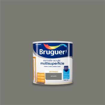 Esmalte Acrílico Multisuperficie Bruguer Satinado Gris Perla 250ml