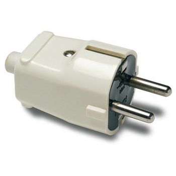 Adaptador enchufe Europa a Reino Unido tipo clavija bipolar hembra a clavija  BS1363 macho fijo - Cablematic