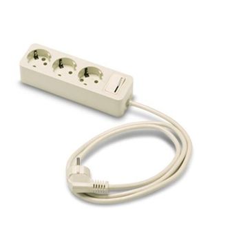 Base Multiple 3 Enchufes Con Cable 1,5m Con Interruptor
