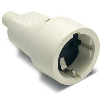 Base Movil Tt Pvc Goma 16a-250v Blanco