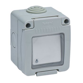 Pulsador Luz Estanco Ip55 - Famatel - 19039 - 10 Amp..