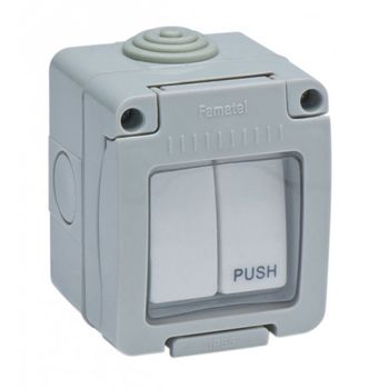 Conmutador Pulsad Estanco Ip55 Famatel 10 Amp