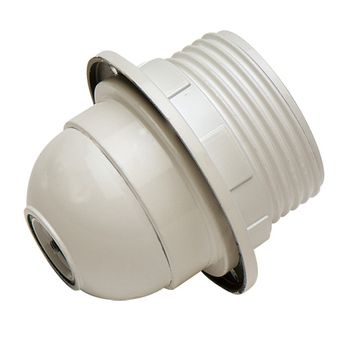 Portalamparas Electricidad Roscado+arandela E27 57x55x57 Blanco Baquelita Famatel