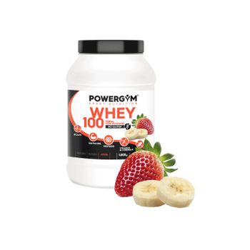 Powergym Proteína Whey 100 Fresas Con Plátano