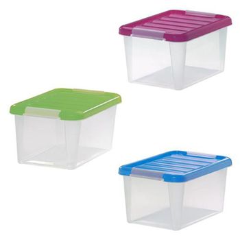 Contenedor Con Tapa De Colores Great Plastic 41,5 X 28,5 X 20,5 Cm 17l