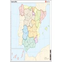 Paq/50 Mapas España Político Mudos En Color