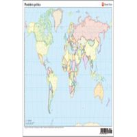 Paq/50 Mapas Planisferio Político Mudos En Color