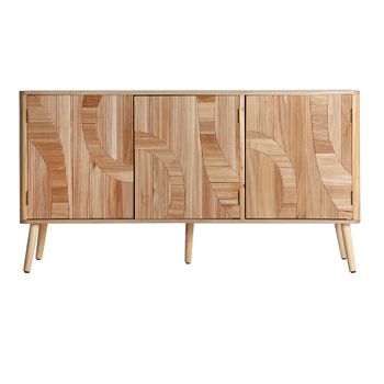 Buffet, De Madera De Paulownia, En Color Marrón, De 140x42x75cm