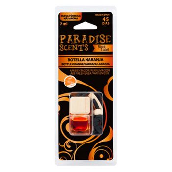 Per80201 - Perfumador Botella Blister Naranja 7 Ml Paradise Scents.