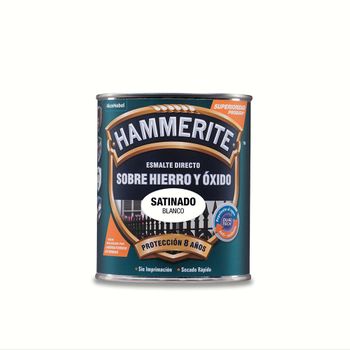 Hammerite Esmalte Metalico Satinado Blanco 0.750l