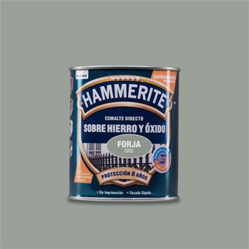 Esmalte Directo Sobre Hierro Y Óxido Hammerite Forja Gris 750ml