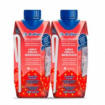 Suero Sabor Fresa Para La Rehidratación, 2c330 Ml, Bioral