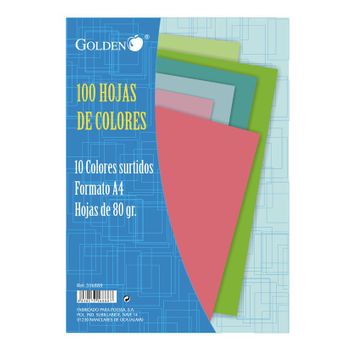 Folios Colores Surtidos A4. 80gr. Paq. 100h.