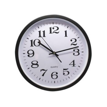 Reloj Oficina Grande 35 Cm Negro Bismark 329869