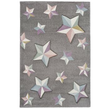 Alfombra Infantil - Atticgo - Kinder - Multicolor, 120x170 Cm