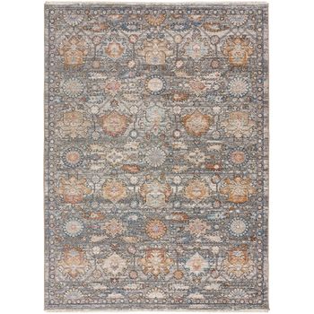 Alfombra Vintage En Poliéster - Atticgo - Cambridge - Multicolor, 120x170 Cm