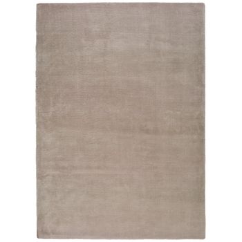 Alfombra Lisa Tacto Suave - Atticgo - Kristel - Beig, 60x110 Cm