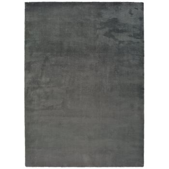 Alfombra Lisa Tacto Suave - Atticgo - Kristel - Gris, 160x230 Cm